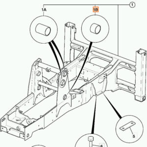 Tuleja ramy [ 809/00093 ] do JCB 3CX, 4CX, 5CX